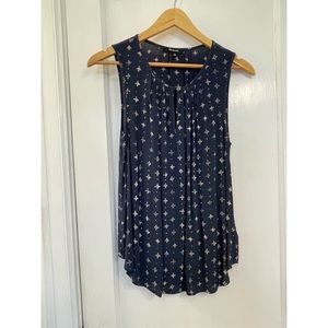 Madewell navy sleeveless top